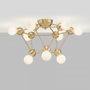 Nieuw Glas Simple Art Metal Persoonlijkheid Mode Kroonluchter Km2134