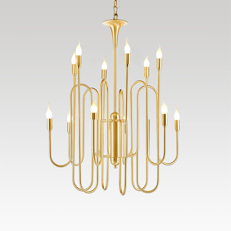 Eenvoudige Nordic Creative Iron Hotel Home-kroonluchter Km2124
