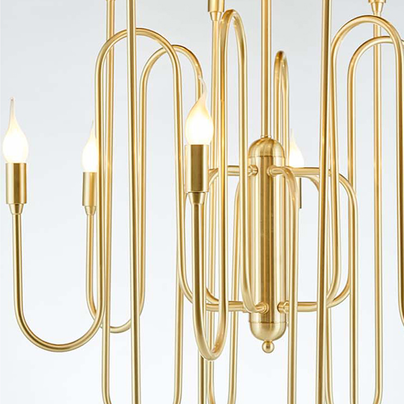 Eenvoudige Nordic Creative Iron Hotel Home-kroonluchter Km2124