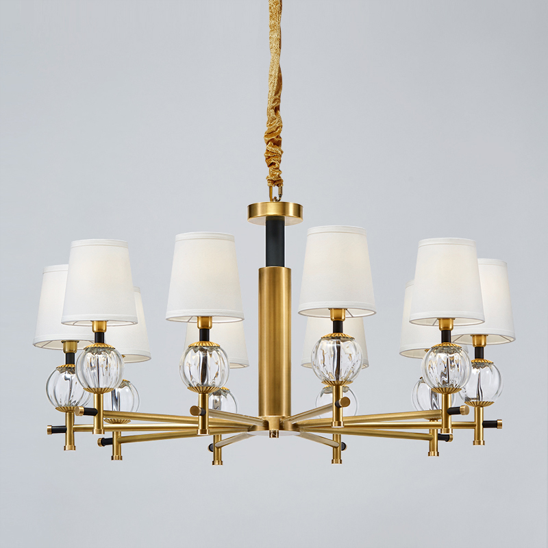 Moderne minimalistische decoratie slaapkamer studie kristallen doek kroonluchter Km2120