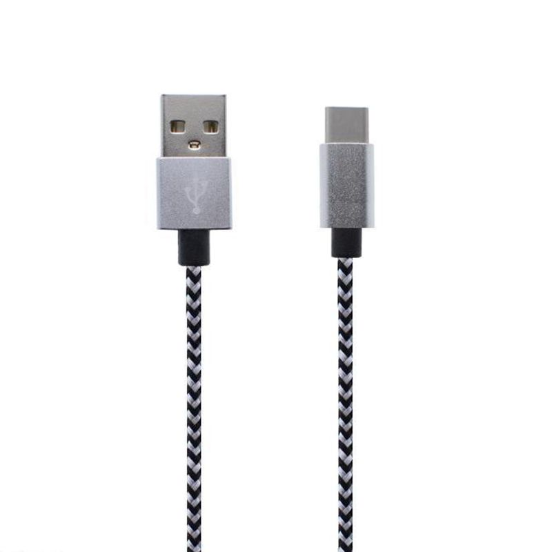 Type-C naar USB Nylon Gevlochten datakabel