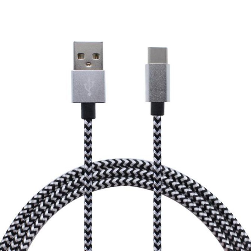 Type-C naar USB Nylon Gevlochten datakabel