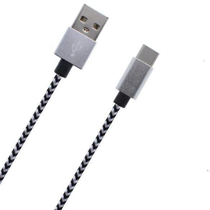 Type-C naar USB Nylon Gevlochten datakabel