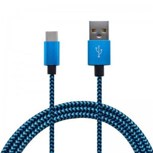 Type C naar USB Nylon briaded datakabel