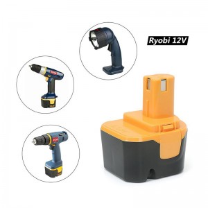 Ni-Cd 12V 2000mAh vervangende elektrische boorbatterijen voor Ryobi 1400652, 1400652B