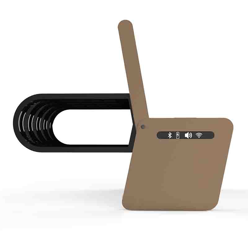 Directe fabriek buitenreclame LED-lichtbak Smart Solar Garden Bench