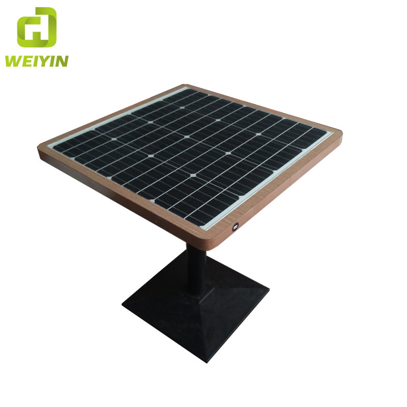Zonne-energie telefoon USB en draadloos opladen WiFi Hot Spot Smart Garden-tafel