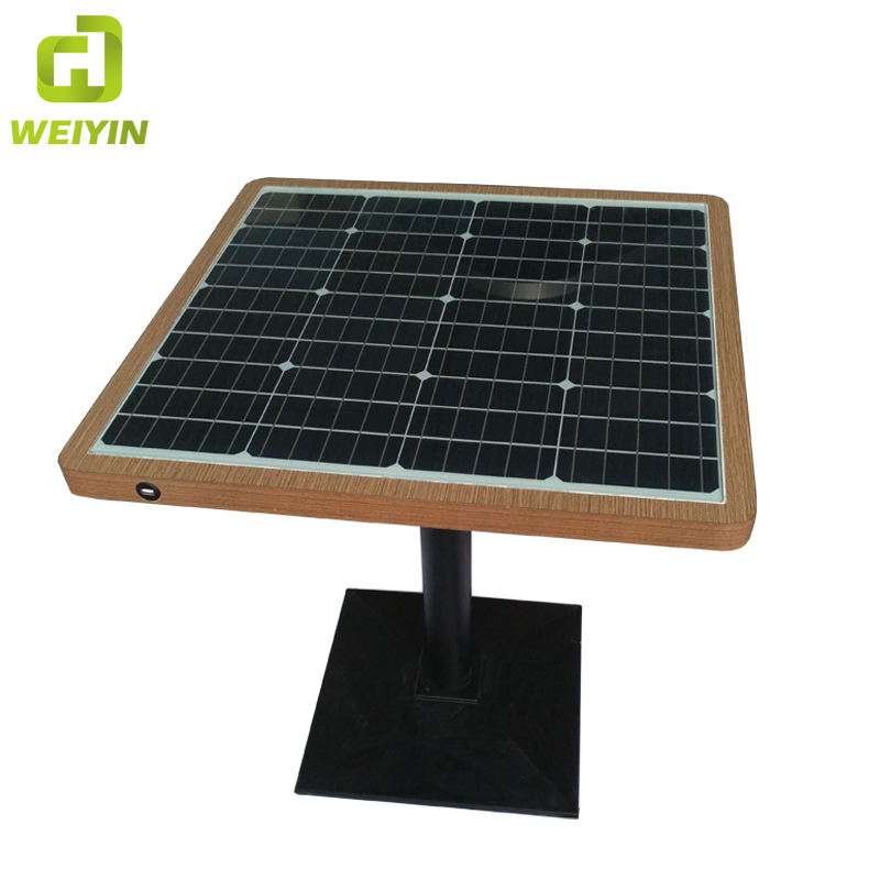 Zonne-energie telefoon USB en draadloos opladen WiFi Hot Spot Smart Garden-tafel