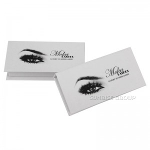 Aangepaste kartonnen boekvormige magnetische sluiting geschenkverpakking Wimpervertoningsdoos