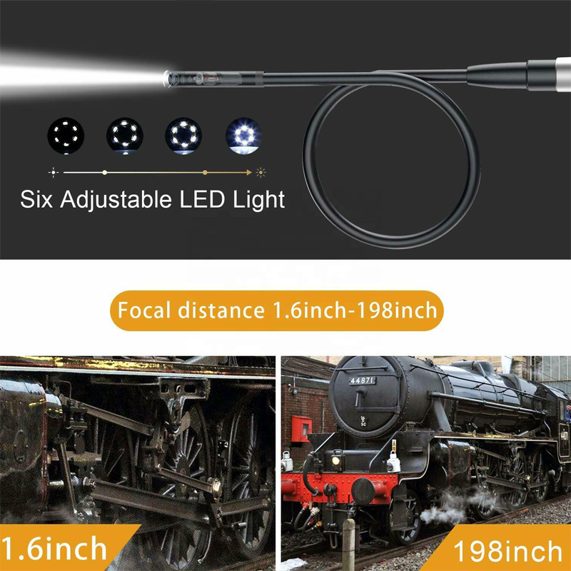 Handheld industriële endoscoop met LCD-scherm