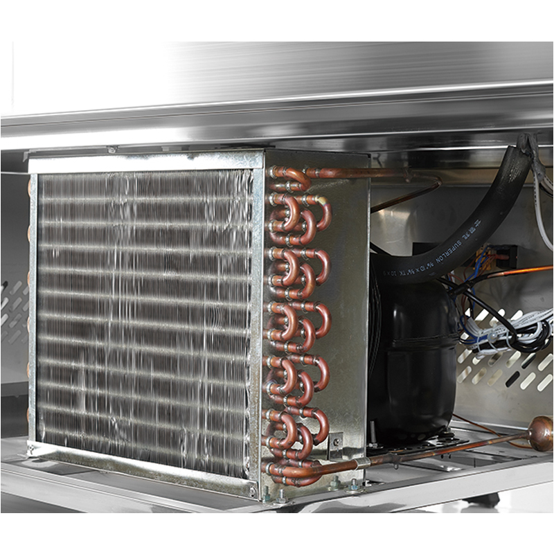 Uniek ontworpen sandwich-koelkast geluidloze, snelle koeling luchtcyclus koeling werktafel