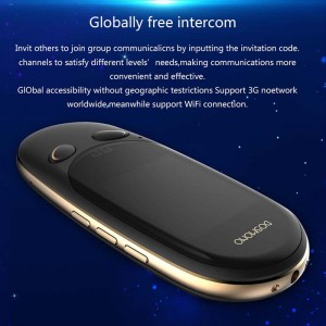 Smart Language Translator Device, 72 talen online 8 talen Offline AI Instant Digital Voices Translator Simultaanvertaling Recorder Intercom Device voor Toerisme Zakelijk Leren (zwart)