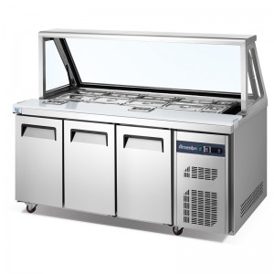 TC luxe serie Pizza \u0026 dessert display koelkast