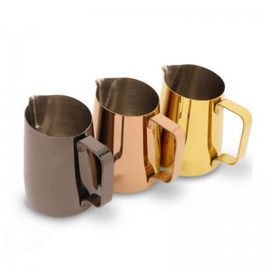 Espressoopschuimkan van roestvrij staal van 400 ml en 600 ml