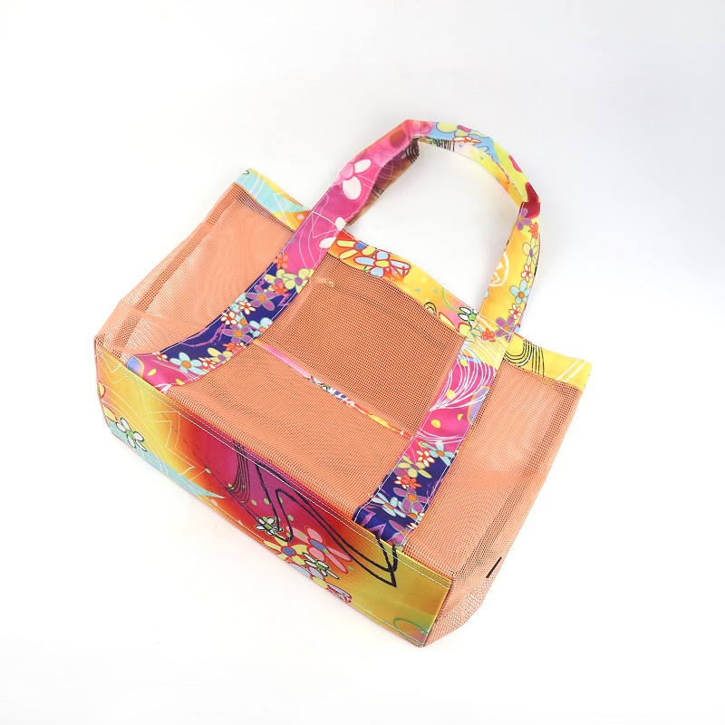 Fasion PVC-shopper met binnenvak met rits