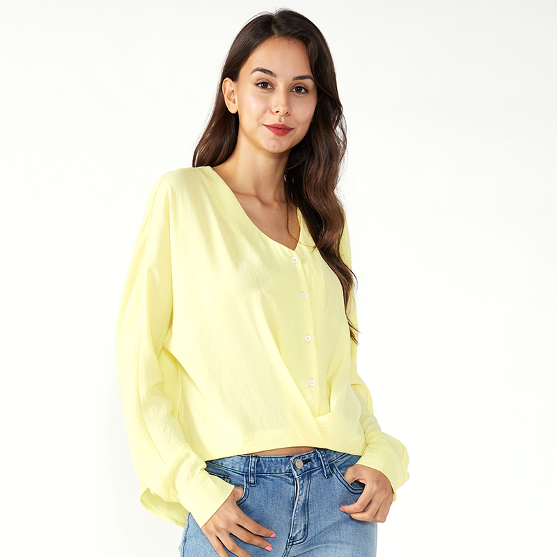 Lange mouwen Office Dames Lente Dames Chiffon Tops