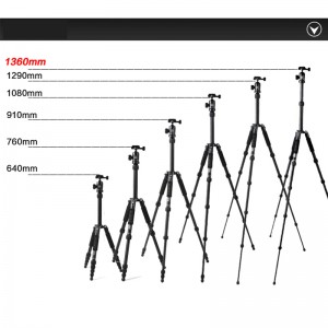 DIat AM225A + KH10 Professioneel videocamera statief Buiten Lichtgewicht Aluminium Magnesiumlegering Camerastatief