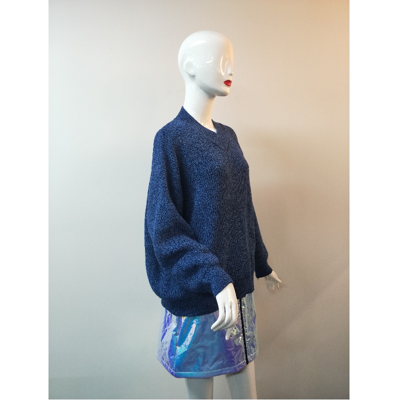 BLAUWE V-HALS JUMPER RLWS0015F