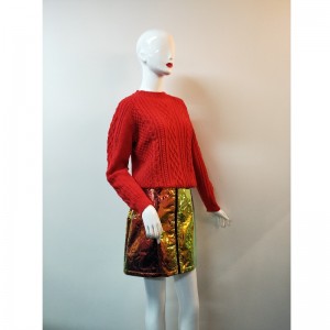 RODE KABELBREUWE SWEATER RLWS0046F