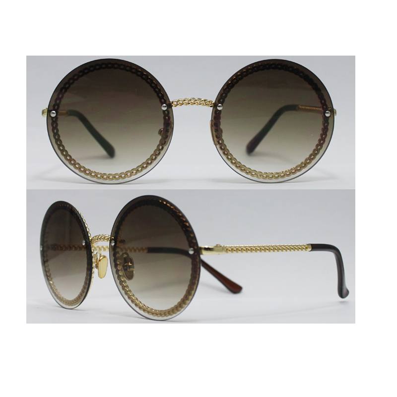 Unisex-metalen zonnebril met metalen frame, UV 400-beschermingslens, OEM-bestellingen zijn welkom