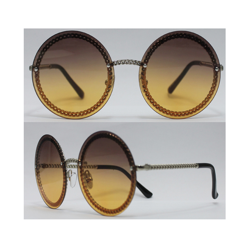 Unisex-metalen zonnebril met metalen frame, UV 400-beschermingslens, OEM-bestellingen zijn welkom