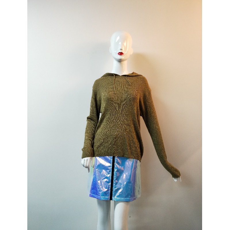 GELE SWEATER MET KLEINE KAP RLWS0133F