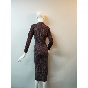 OXBLOOD METALIC LONGLINE TRUI JURK RLWS0136F