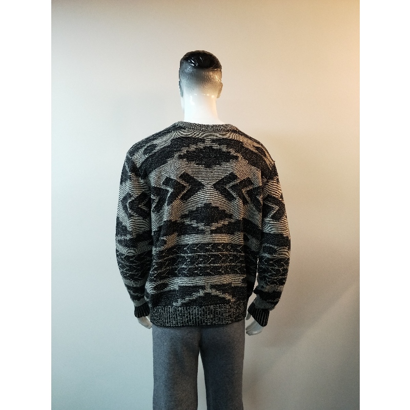 GRIJZE PRINT CREW-HALS TRUI RLMS0003F