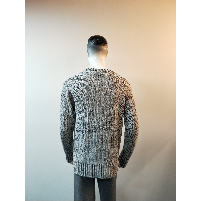 ZWART u0026 WIT GEMENGD MAN SWEATER RLMS0009F