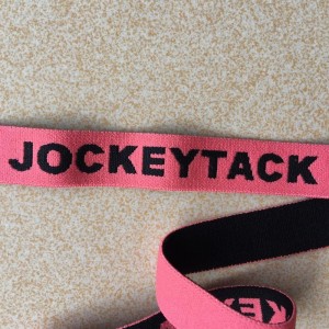 9 # elastiek voor beha Aangepast logo Jacquard elastische band voor ondergoed