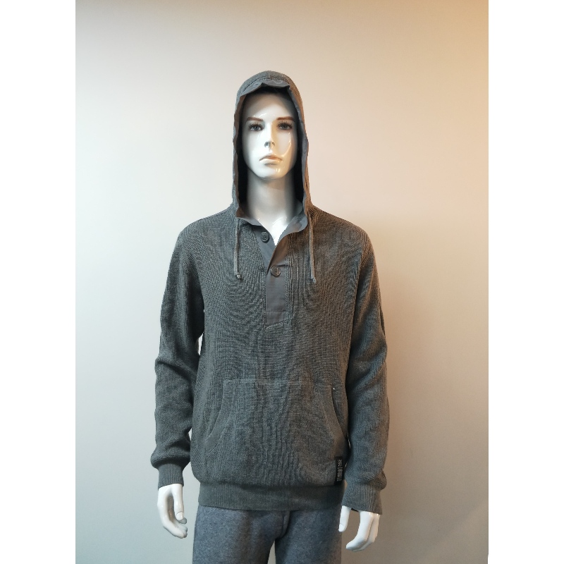 GRIJS HOODED SWEATER RLMS0004F