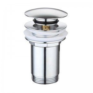 Messing verchroomde kliksluiting, klap afval op voor wastafel