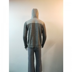 GRIJS HOODED SWEATER RLMS0038F