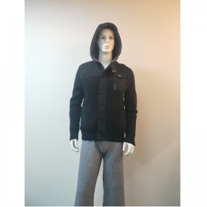 ZWARTE HOODED TRUIJAS RLMS0074F