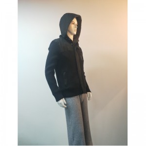 ZWARTE HOODED TRUIJAS RLMS0074F