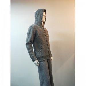 GRIJZE HOODED SWEATERJAS RLMS0075F