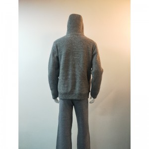 GRIJZE HOODED SWEATERJAS RLMS0075F