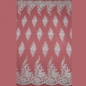 MF510CGB 135 CM Pailletten Geborduurde Bruidsjurk Bruiloft Decoratief Naaien Kant Appliquekunst Craft voor kledingaccessoires