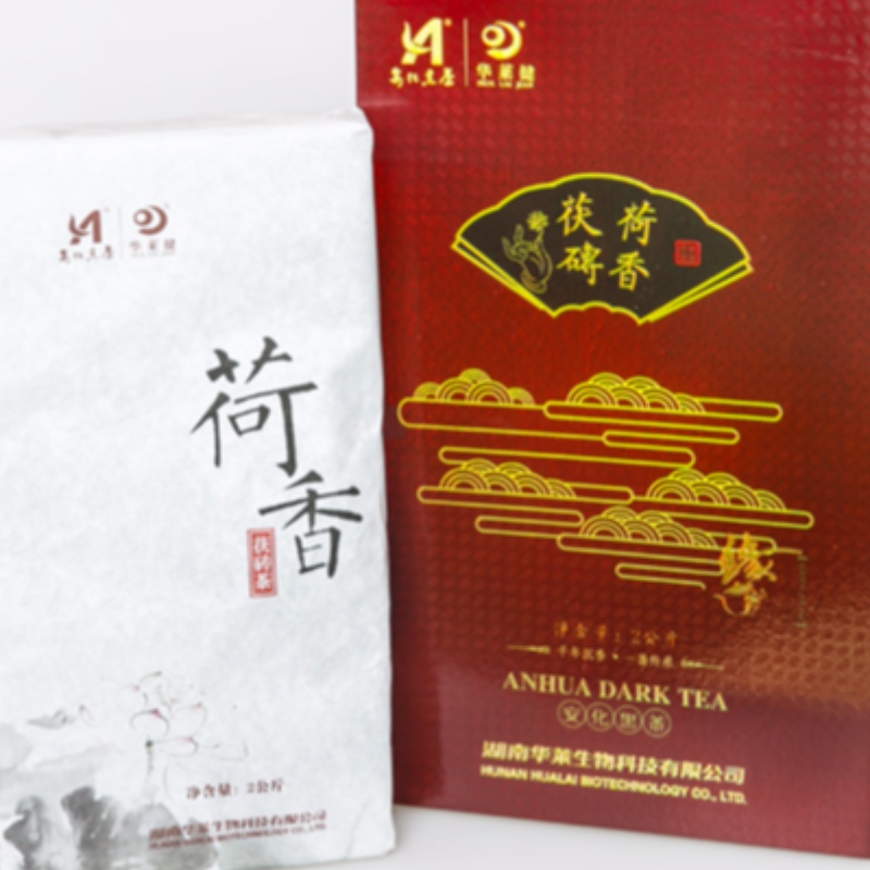 Lotus geurige fuzhuan thee hunan ahhua zwarte thee gezondheidszorg thee
