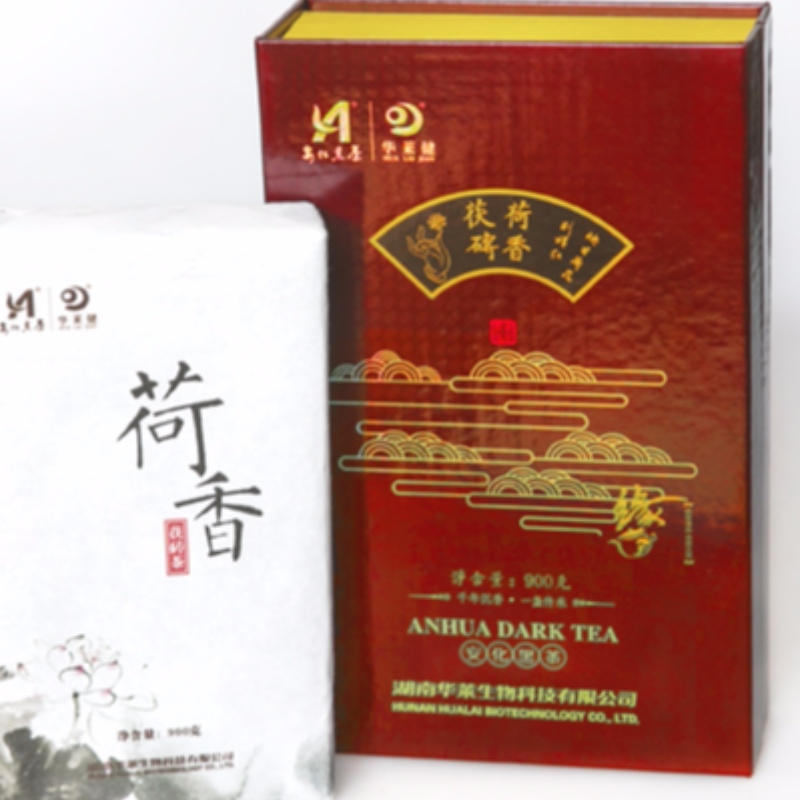 M sets lotus geurige fuzhuan thee hunan anhua zwarte thee gezondheidszorg thee