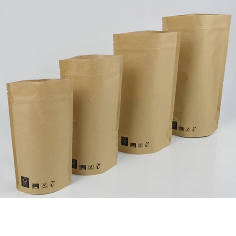 biologisch afbreekbare en recyclebare verpakking kraftzakken 100 g 250 g 500 g enz