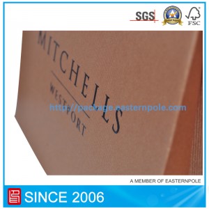 Bruine schoenentas met aangepast ontwerp