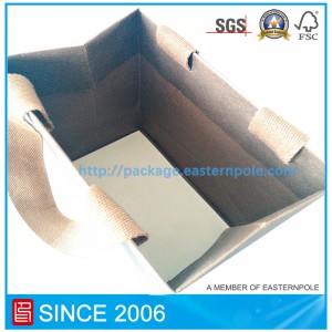 Luxe boodschappentas met gelijmd handvat