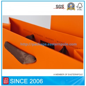 Winkelen papieren zak met aangepast ontwerp