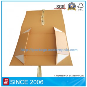 Aangepaste opvouwbare doos met lint