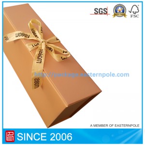 Aangepaste opvouwbare doos met lint