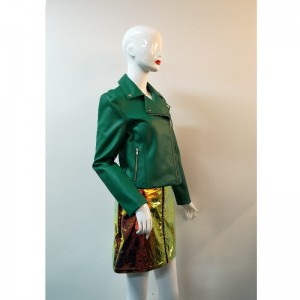 GROEN PU FIETSJAS RLWPJ0011N