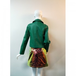 GROEN PU FIETSJAS RLWPJ0011N