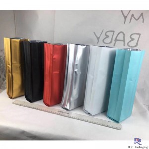 Aangepaste folie koffie en theezakje met zijvouw 8oz 12oz 16oz 32oz