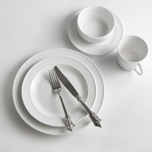 Elegant uiterlijk 100% melamine platen, porseleinen plaat restaurant, gedrukte monsterplaat